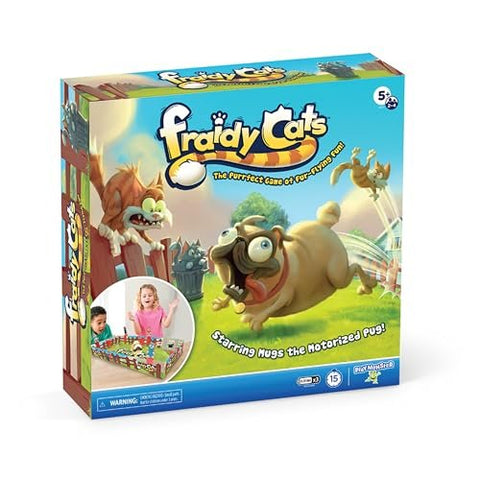 PlayMonster - Fraidy Cats - The Purrfect Game of Fur-Flying Fun! - Interactive Board Game, 2-4 Player Ages 5+