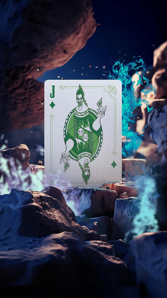 Bicycle Disney Villains Playing Cards - Features 12 Disney Villains Including Scar, Maleficent, Ursula, and More - Green or Purple Playing Cards (Colors May Vary)