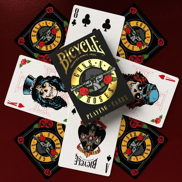 Bicycle Guns N' Roses Themed Playing Cards, Artwork From GN’R’s iconic Appetite for Destruction Album Cover, 1 Deck Poker Size