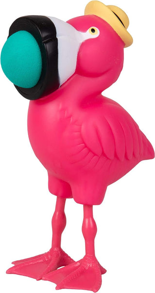 Hog Wild Flamingo Popper Toy - Shoot Foam Balls Up to 20 Feet - 6 Balls Included - Age 4+