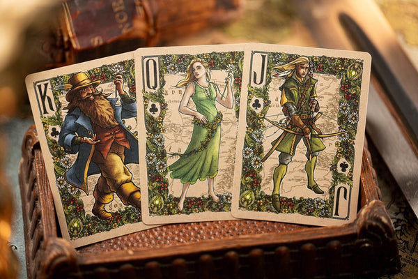 Kings Wild Project The Lord of The Rings: The Fellowship of the Ring Luxury Playing Cards, Standard Edition, Poker Size Custom Index