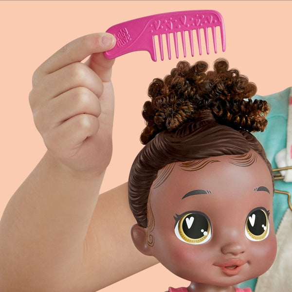 Baby Alive Shampoo Snuggle Berry Boo Black Hair 11 Inch Water Baby Doll Playset, Toys for Girls & Boys 3 Year Old & Up
