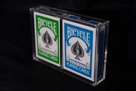 Carat X2 Card Case For 2 Playing Card Decks - Strong Clear Acrylic Magnetic Seal