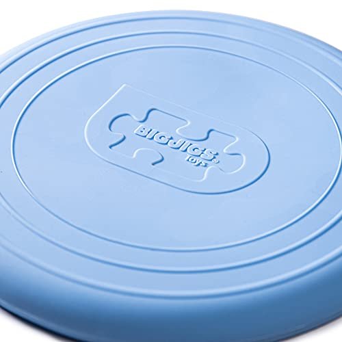 Bigjigs Toys Frisbee Flying Disc (Powder Blue) - Silicone Frisbee for Kids, Quality Flying Saucers, Beach Toys & Garden Toys, Holiday Toys for Toddlers