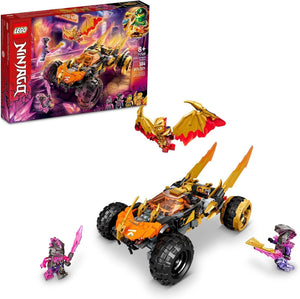 LEGO NINJAGO Cole’s Dragon Cruiser Car Toy, 71769 Ninja Toys with Golden Kai, Cole and Snake Warrior Minifigures, Gifts for Kids, Boys & Girls