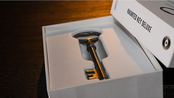 Murphy's Magic Haunted Key Deluxe - Antique-Look Haunted Skeleton Key Magic Trick Prop with Tutorial Video, Pocket Sized Close-Up Mentalism & Halloween Effect