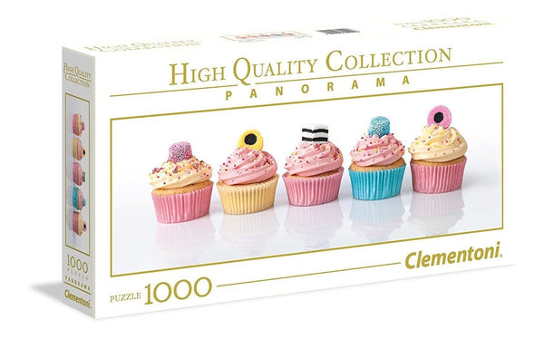 Clementoni Panorama Licorice Cupcakes 1000 Piece Jigsaw Puzzle - 98x33cm