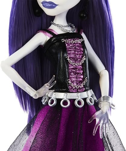 Monster High Booriginal Creeproduction Doll, Spectra Vondergeist Collectible Reproduction with Doll Stand, Diary & Pet Ferret Rhuen, Ages 6+