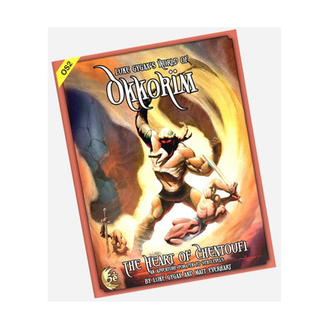 Trick Or Treat Studios Luke Gygax’s World of Okkorim: The Heart of Chentoufi - D&D 5th Edition Tournament Module for Levels 7-9, 3+ Players
