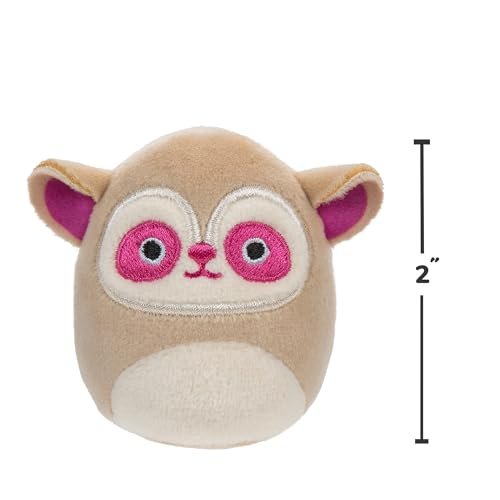 Squishville SQM0508 Safari Squad, Super Soft Mini Squishmallows, 2" Plush Figures, Pack of 6