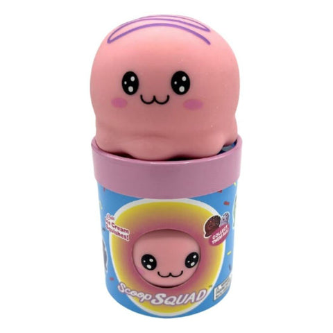 Kalan Scoop Squad Sassy Strawberry - Cute Squishy Ice Cream Scoop Toy, Stress Relief Fidget Squeeze Toy for Kids & Adults