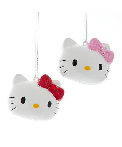 Kurt S. Adler Hello Kitty™ Head Ornaments, 2 Assorted Holiday Christmas Ornaments