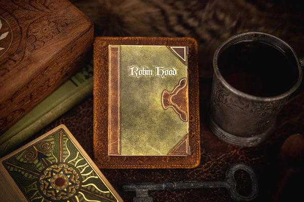 Kings Wild Project Robin Hood Luxury Playing Cards - Standard Edition, Poker Size, Custom Index, Hand‑Drawn Bayeux Tapestry‑Style Artwork