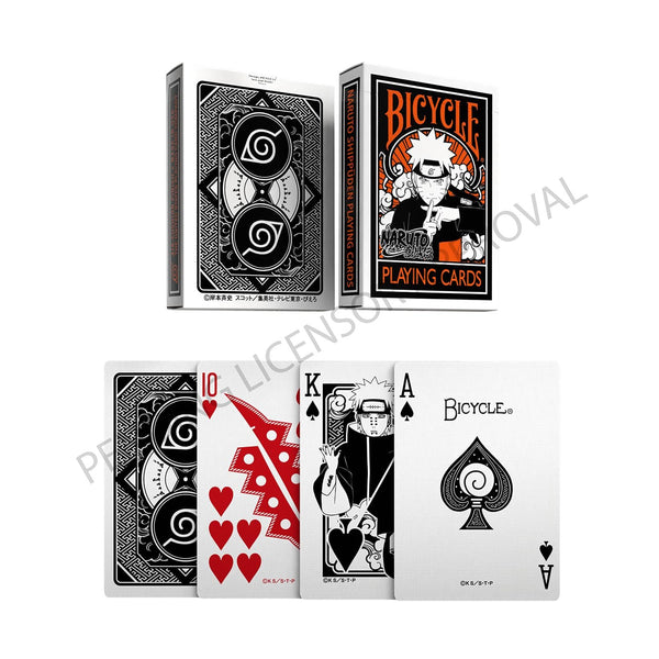 Bicycle Naruto Shippuden Anime Playing Cards, Poker Size Standard Index