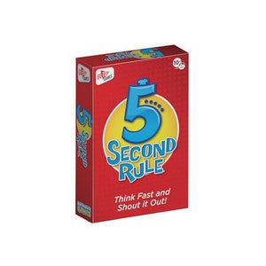 PlayMonster 5 Second Rule - Think Fast and Shout Out Answers, Fun Family Game for Kids and Adults, Party, Travel & Game Night, Multi-Player Card Game for Ages 10+