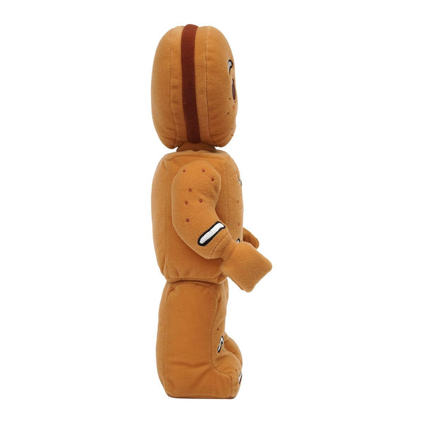 Lego Minifigure Gingerbread Man 12" Plush Character - Soft Holiday Collectible Toy, Brown Christmas Minifig Plush, Kids & Adult Gift