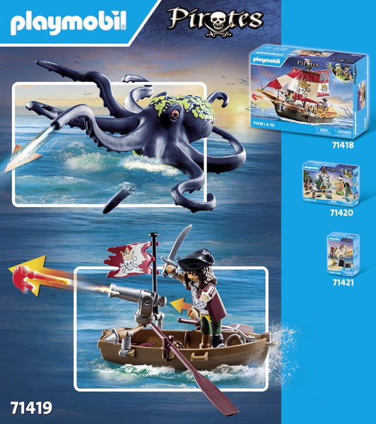 Playmobil Pirates: Battle with The Giant Octopus (71419)