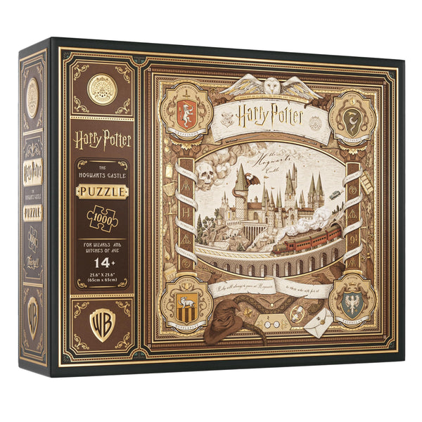 theory11 Harry Potter Jigsaw Puzzle - The Hogwarts Castle - Officially Licensed 1,000 Piece Intermediate Puzzle for Ages 14+