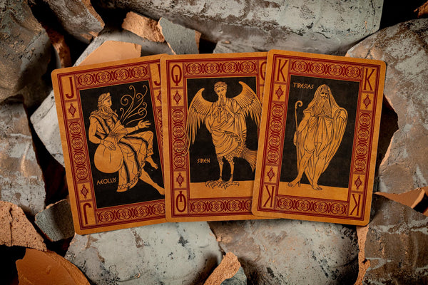 Kings Wild Project The Odyssey Luxury Playing Cards - Standard Edition, Poker Size Custom Index, Literature-Themed Collectible Deck