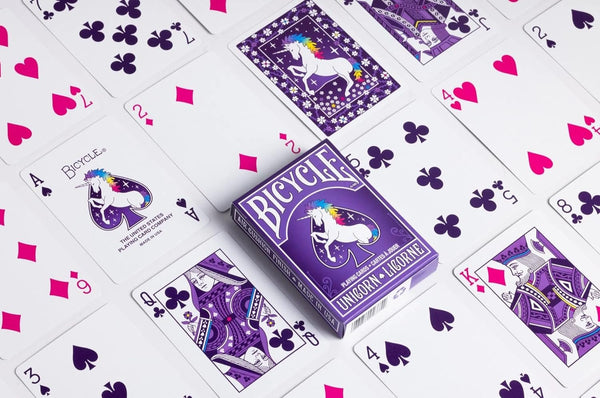Bicycle Unicorn Playing Cards, Poker Size Standard Index (Pack of 6)