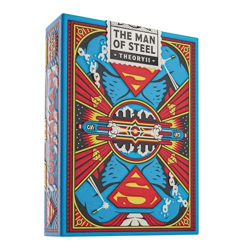 theory11 Superman Premium Playing Cards, Luxury Poker Size, Standard Index