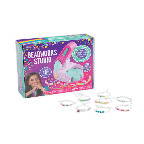 Craft-tastic Beadworks Studio Friendship Bracelet Making Kit - Kids Bracelets, Arts and Crafts, Friendship Bracelet Kit, Make 40+ Bracelets, Ages 8+