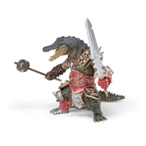Papo Crocodile Mutant - Hand-Painted Dark Fantasy Creature for Kids Age 3+ - 11.2 x 7.8 x 9.5 cm - Durable Monster Figure - Medieval Fantasy Collection - 38955