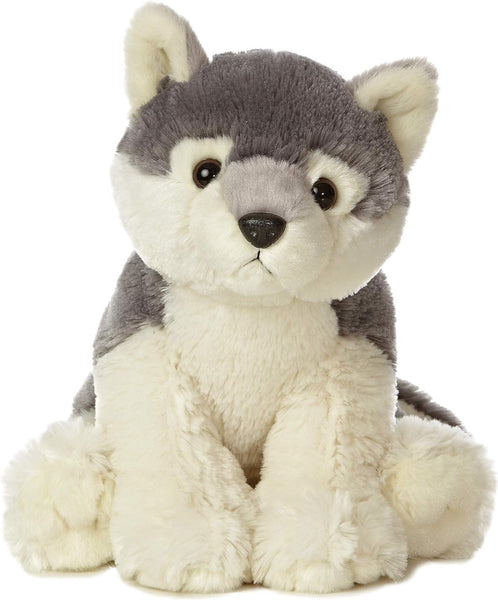 Aurora® Huggable Destination Nation™ Wolf Stuffed Animal - Global Exploration - Learning Fun - Gray 12 Inches