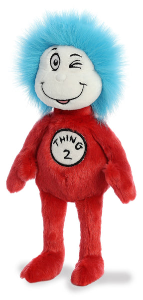 Aurora® Whimsical Dr. Seuss™ Thing Two Stuffed Animal - Officially Licensed Plush for Imaginative Play - Perfect for Kids and Adults - Red 12 Inches