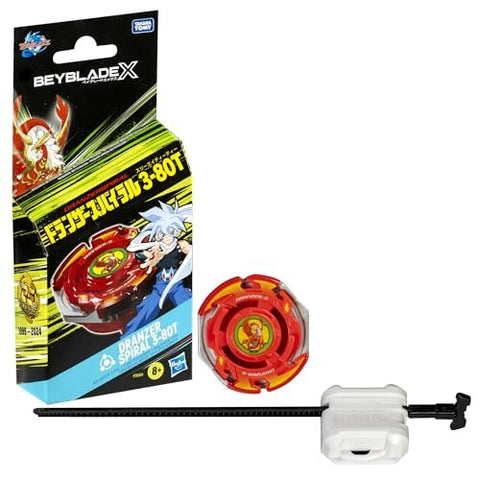 BEYBLADE X Dranzer Spiral 3-80T Anniversary X-Over Balance Type Right-Spinning Top and Launcher; Battling Top Toys for Ages 8+