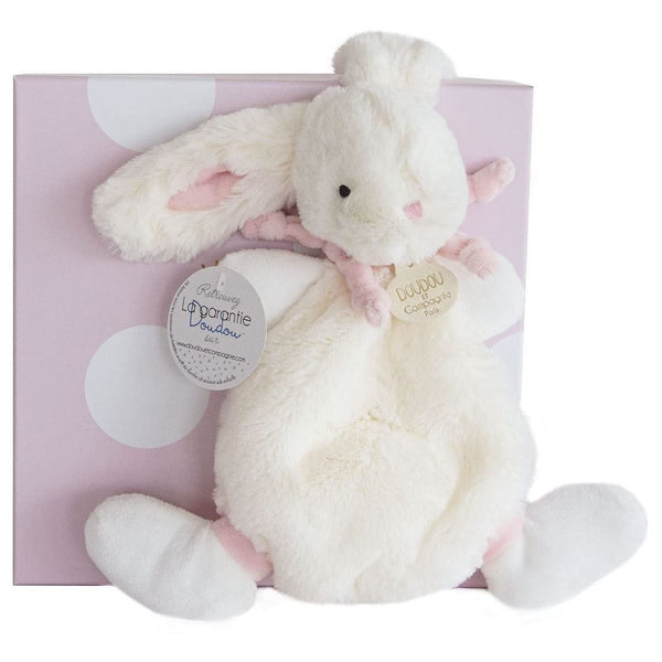 Doudou et Compagnie Pink “Candy Rabbit” Soft Toy DC2122 – Lapin Bonbon Baby Lovey Blanket Plush Pal in Gift Box