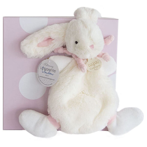 Doudou et Compagnie Pink “Candy Rabbit” Soft Toy DC2122 – Lapin Bonbon Baby Lovey Blanket Plush Pal in Gift Box