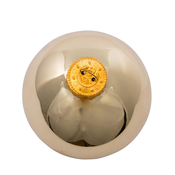 Kurt S. Adler 65MM Glass Shiny Gold Ball Ornaments, 6-Piece Box