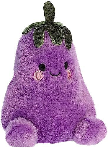 Aurora® Adorable Palm Pals™ Aubrey Eggplant™ Stuffed Animal - Pocket-Sized Play - Collectable Fun - Purple 5 Inches