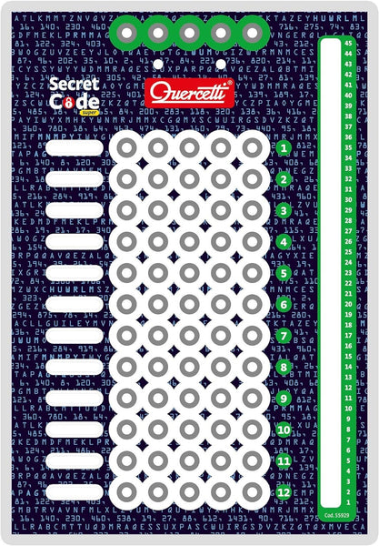 Quercetti Secret Code Strategy Game – Kids Logic & Coding Board Game, Develops Deductive Reasoning, Problem Solving & Critical Thinking, 2-Player Ages 7+
