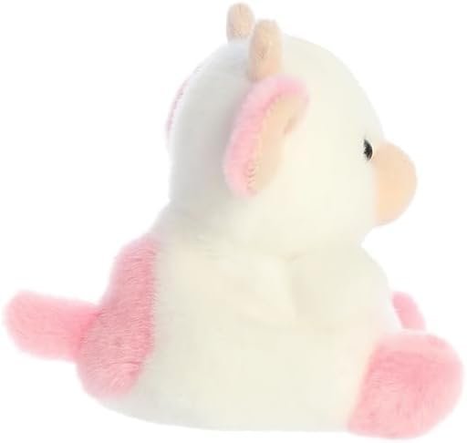 Aurora Palm Pals 5" Plush Bundle - Set of Two! Skyla Blueberry Cow and Belle Strawberry Cow
