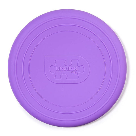 Bigjigs Toys Frisbee Flying Disc (Lavender Purple) - Silicone Frisbee for Kids, Quality Flying Saucers, Beach Toys & Garden Toys, Holiday Toys for Toddlers