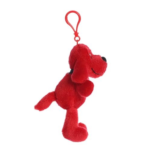 Aurora® Playful Clifford® Clifford Keychain Stuffed Animal - Childhood Nostalgia - Lasting Companionship - Red 6 Inches