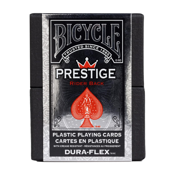 Bicycle Prestige Rider Back Plastic Dura-Flex Playing Cards - Set of 2 Decks, 1 Blue & 1 Red