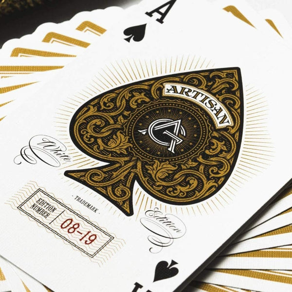 theory11 Artisan Premium Playing Cards Variety Pack, White and Black Set of 2 Decks with Embossed Tuck Boxes, Poker Size Standard Index