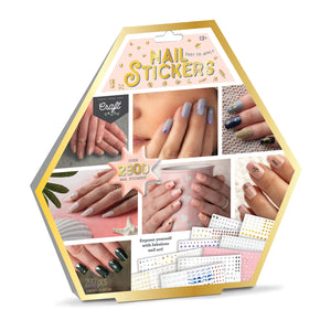 Craft Crush Nail Stickers – 2,916 Easy-to-Apply & Remove Nail Art Stickers for Teens and Adults, Fun DIY Nail Decorations for Ages 13+