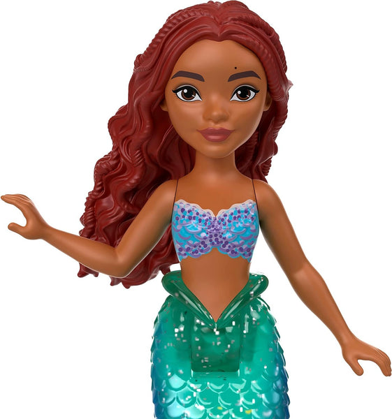 Disney The Little Mermaid Ariel Small Doll Mermaid with Signature Tail, Toys Inspired by the Movie