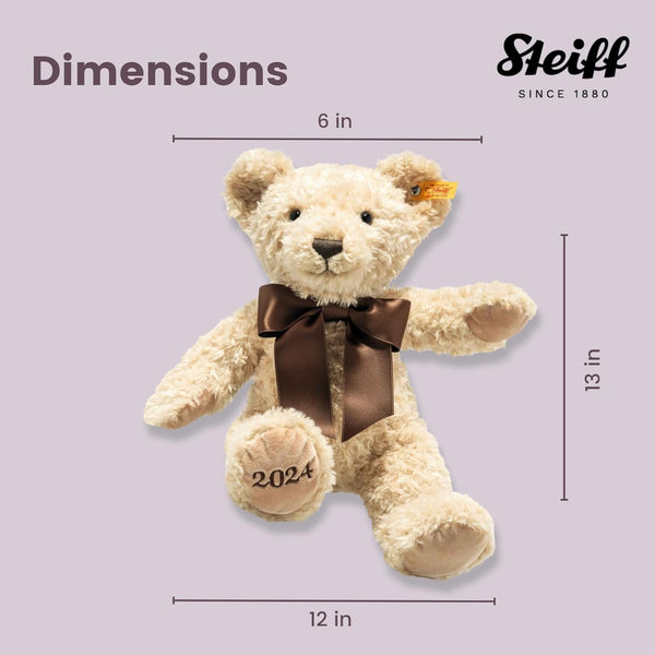 Steiff Cozy Year Bear 2024, Teddy Bear Plush Stuffed Animal Toy, 13"