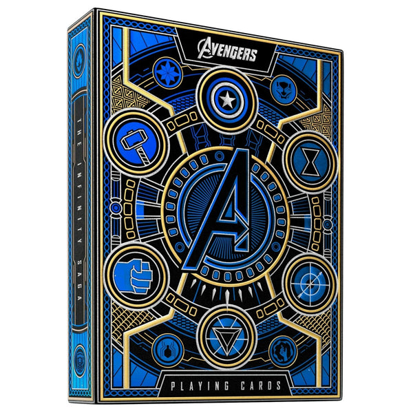 theory11 Avengers Blue Edition Premium Playing Cards - Marvel Studios' The Infinity Saga Deck, Poker Size Standard Index
