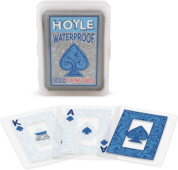 Hoyle Waterproof Clear Playing Cards (2- Pack)