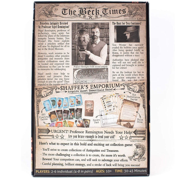 Grandpa Beck's Games - Antiquity Quest - A Set Collection Card Game Similar to Hand and Foot or Canasta, 2-8 Players Ages 10+ (First Edition)