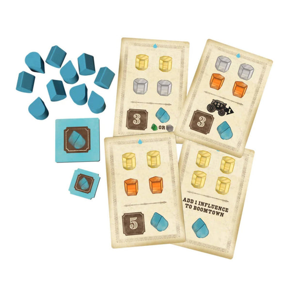 Trick Or Treat Studios Gold West CA. 1849 2nd Edition Board Game - Wild West Resource Strategy Game, Euro-Style Mancala Mechanics & Mining, Territory & Contracts Gameplay, 2-4 Players Ages 14+
