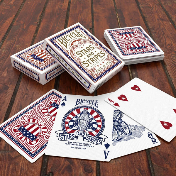 Bicycle Stars and Stripes Playing Card, Patriotic American Flag Design, Poker Size Standard Index