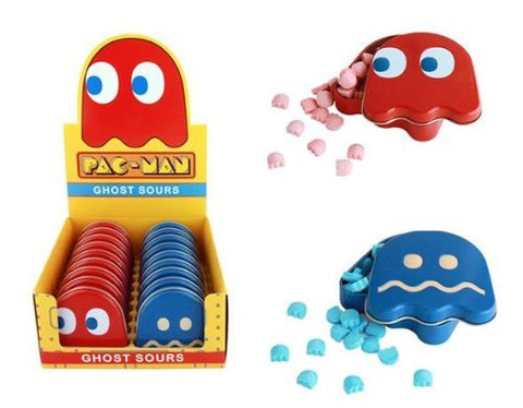 Pac-Man Ghost Sour Candy 1 x Red and 1 X Blue