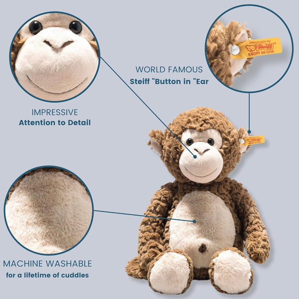 Steiff 060441 Animal Soft Cuddly Friends Bodo Monkey, Brown, 40 cm